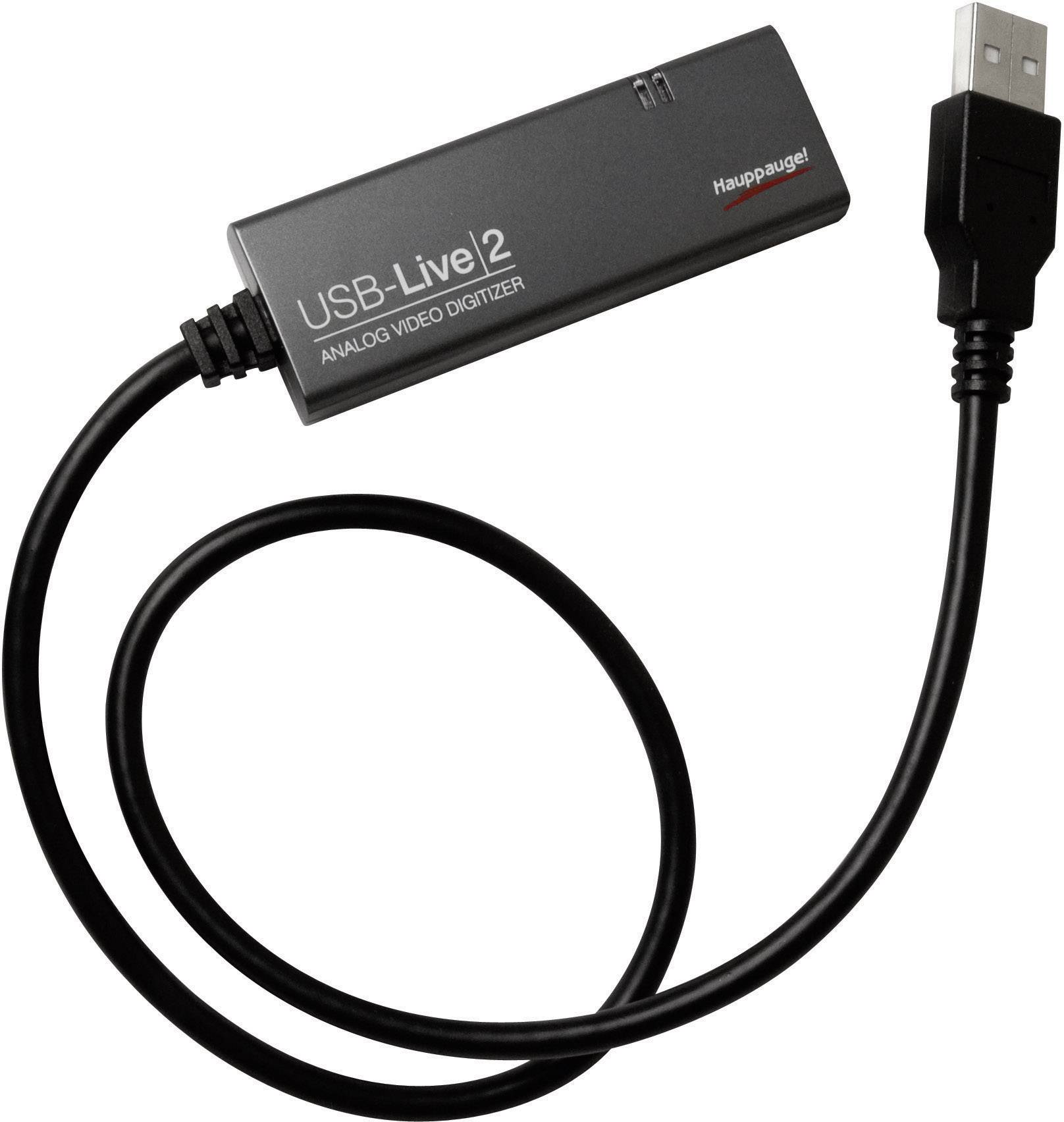 Hauppauge WIN TV USB-Live2 Video Grabber inkl. Video-Bearbeitungssoftware, Plug und Play