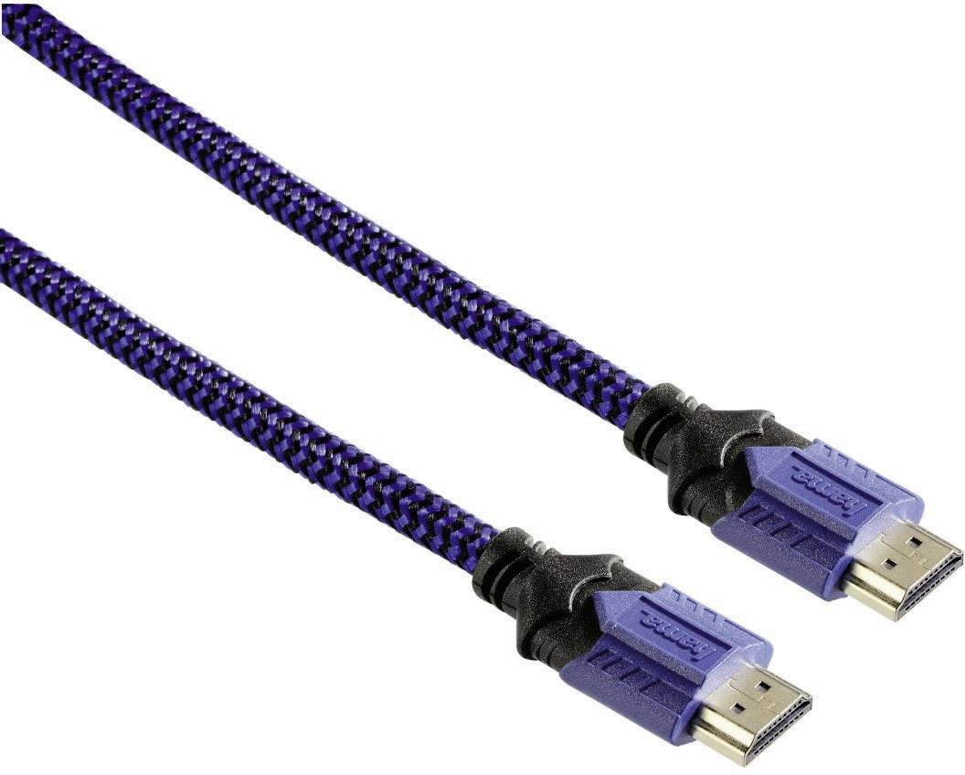 Hama HDMI Anschlusskabel HDMI-A Stecker, HDMI-A Stecker 2.50 m Blau 54482 Audio Return Channel, ver