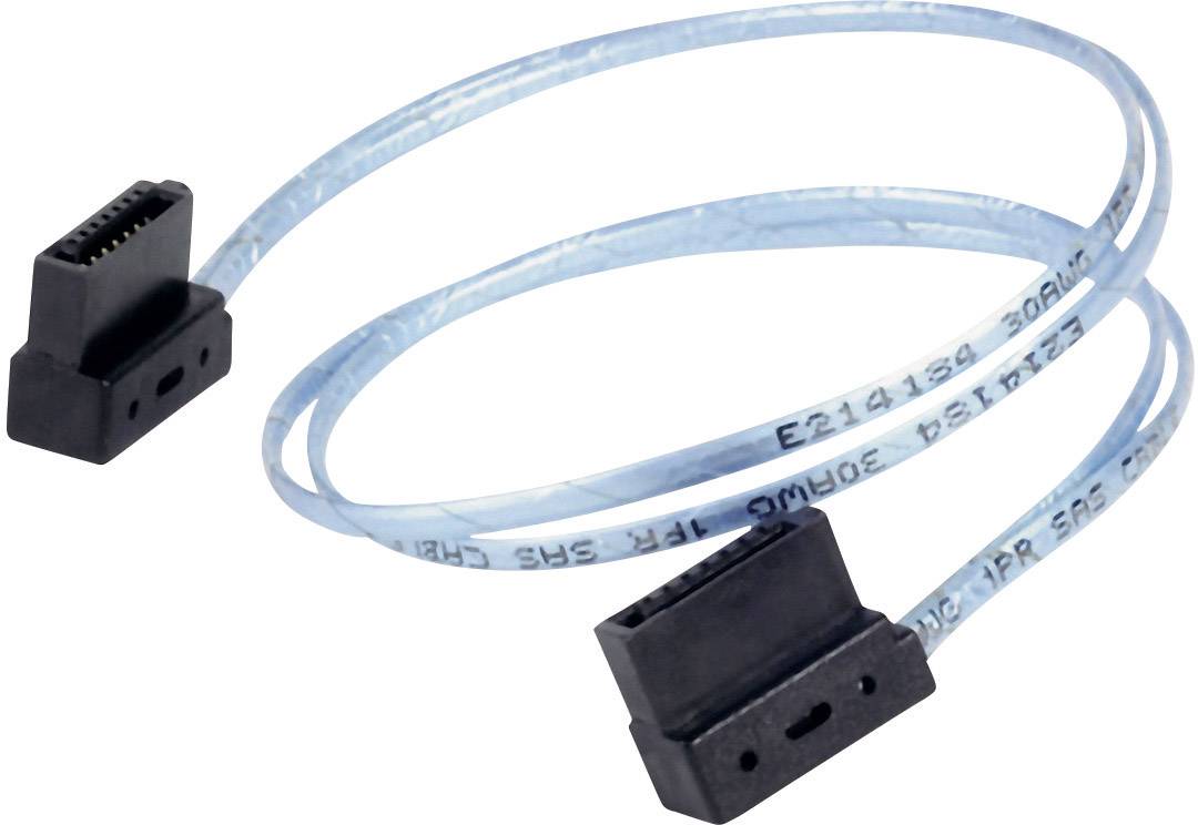 Silverstone Festplatten Anschlusskabel [1x SATA-Buchse 7pol. - 1x SATA-Buchse 7pol.] 30.00 cm Blau