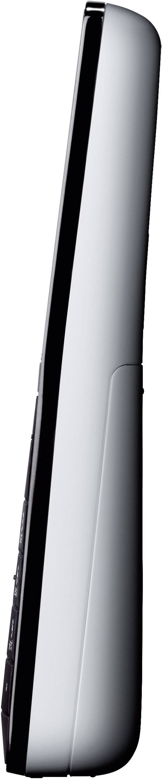 Panasonic KX-PRS120 DECT, GAP Schnurloses Telefon analog Anrufbeantworter, Babyphone Schwarz, Weiß