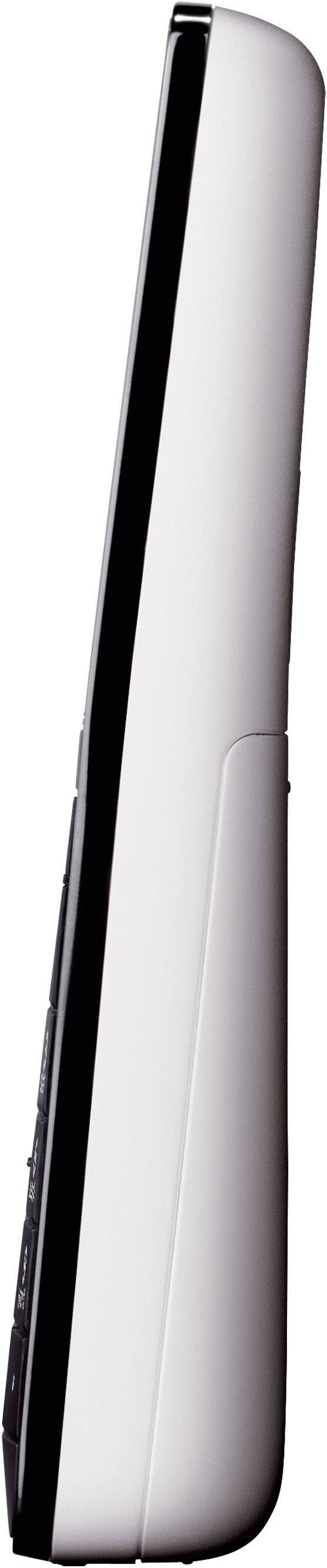Panasonic KX-PRS120 DECT, GAP Schnurloses Telefon analog Anrufbeantworter, Babyphone Schwarz, Weiß