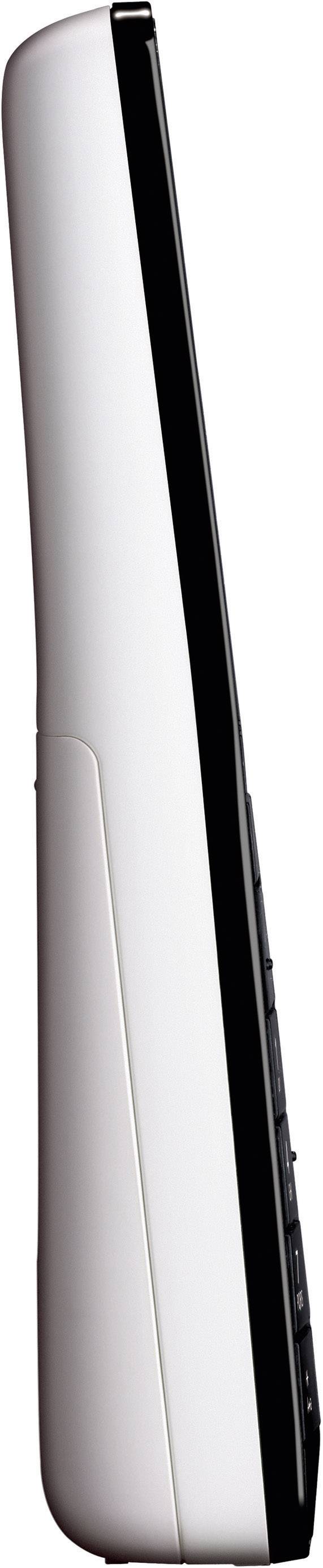 Panasonic KX-PRS120 DECT, GAP Schnurloses Telefon analog Anrufbeantworter, Babyphone Schwarz, Weiß