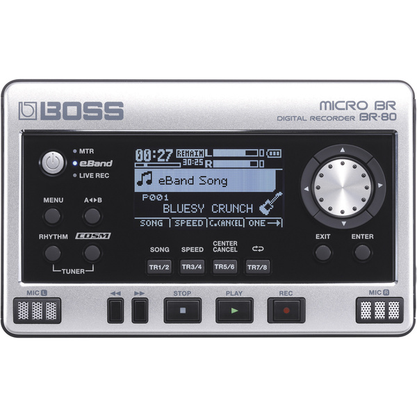 BOSS BR-80 Audio-Recorder Schwarz/Silber