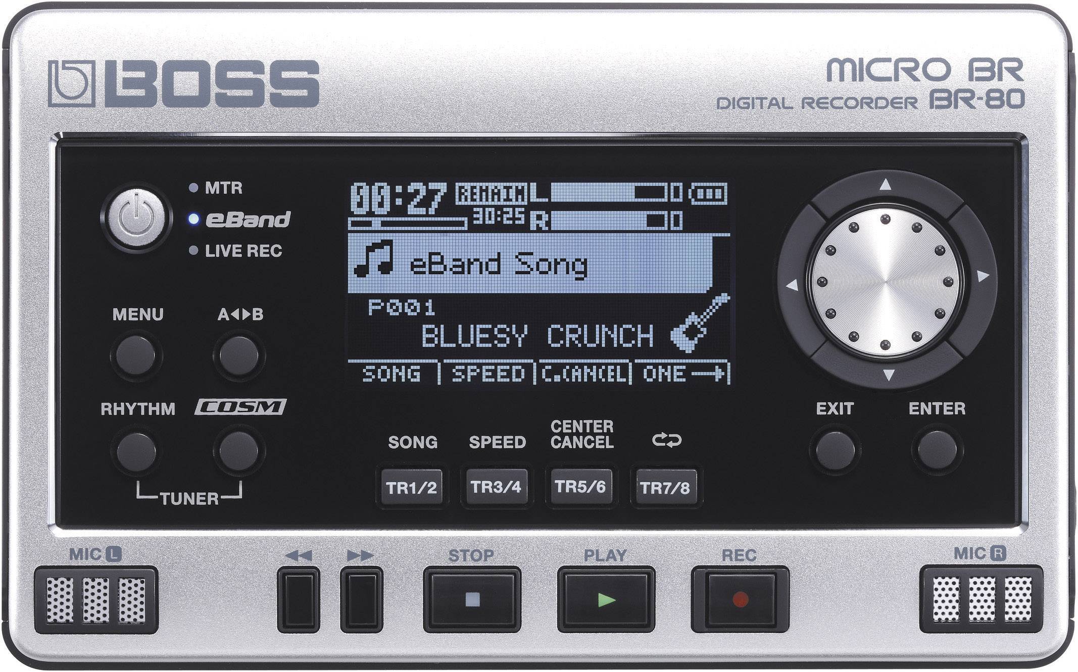 BOSS BR-80 Audio-Recorder Schwarz/Silber