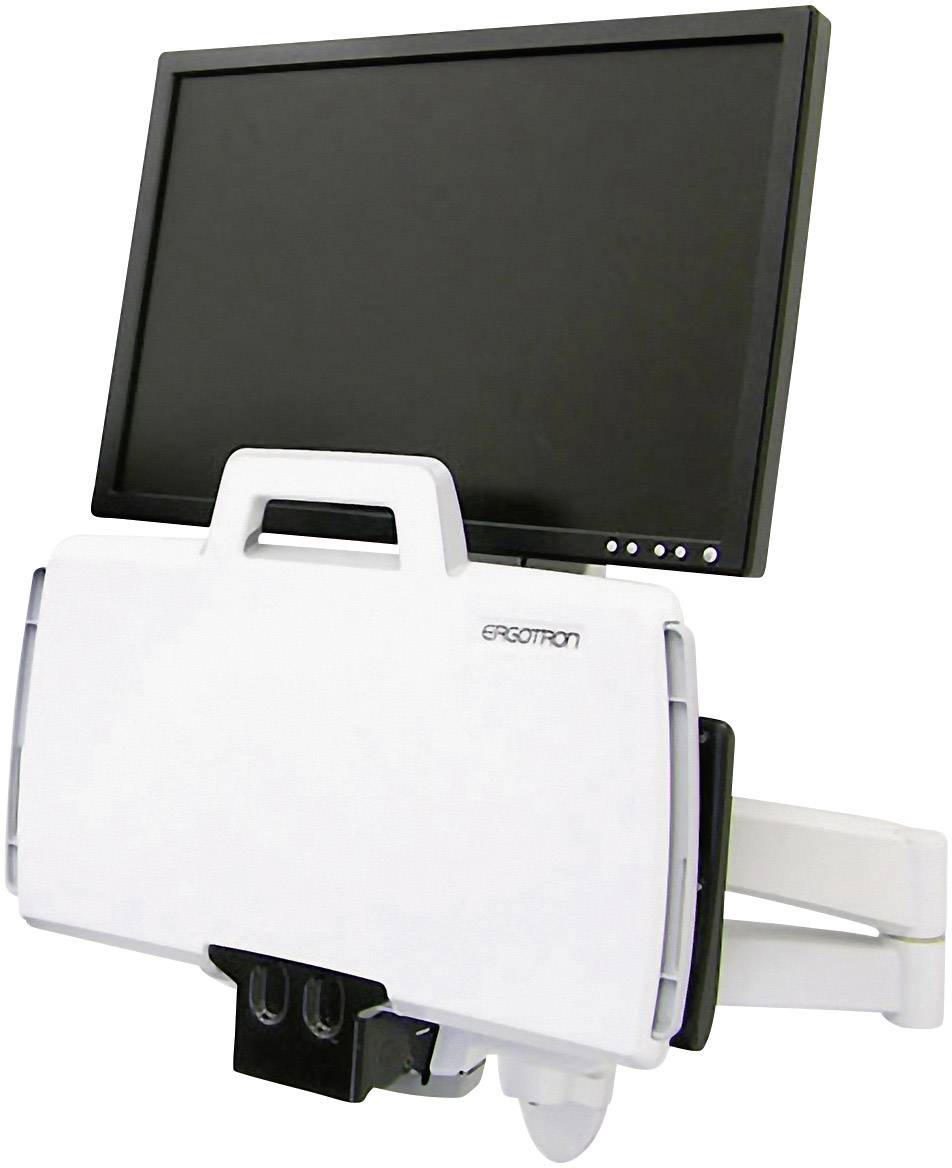 Ergotron Combo Arm 200 Series 1fach Monitor-Wandhalterung 25,4cm (10") - 61cm (24") Weiß Tastaturablage, Neigbar, Schwenkbar
