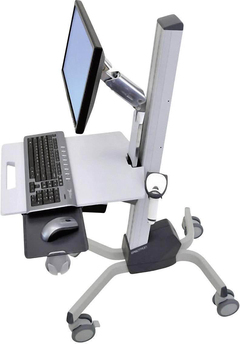 Ergotron Neo-Flex® 1fach TV-Rollwagen 25,4 cm (10") - 55,9 cm (22") Grau Höhenverstellbar, Tastaturablage, Neigbar, Rotierbar