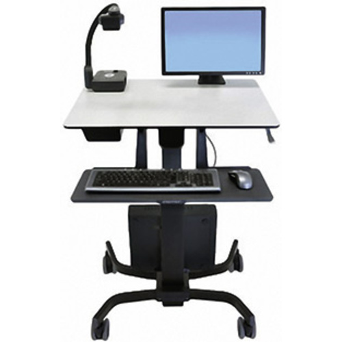 Ergotron TeachWell Mobile Digitale Workspace (MDW) 1fach Mobiler Sitz-/Steh-PC-Arbeitsplatz 17,8cm (7") - 81,3cm (32") Starr