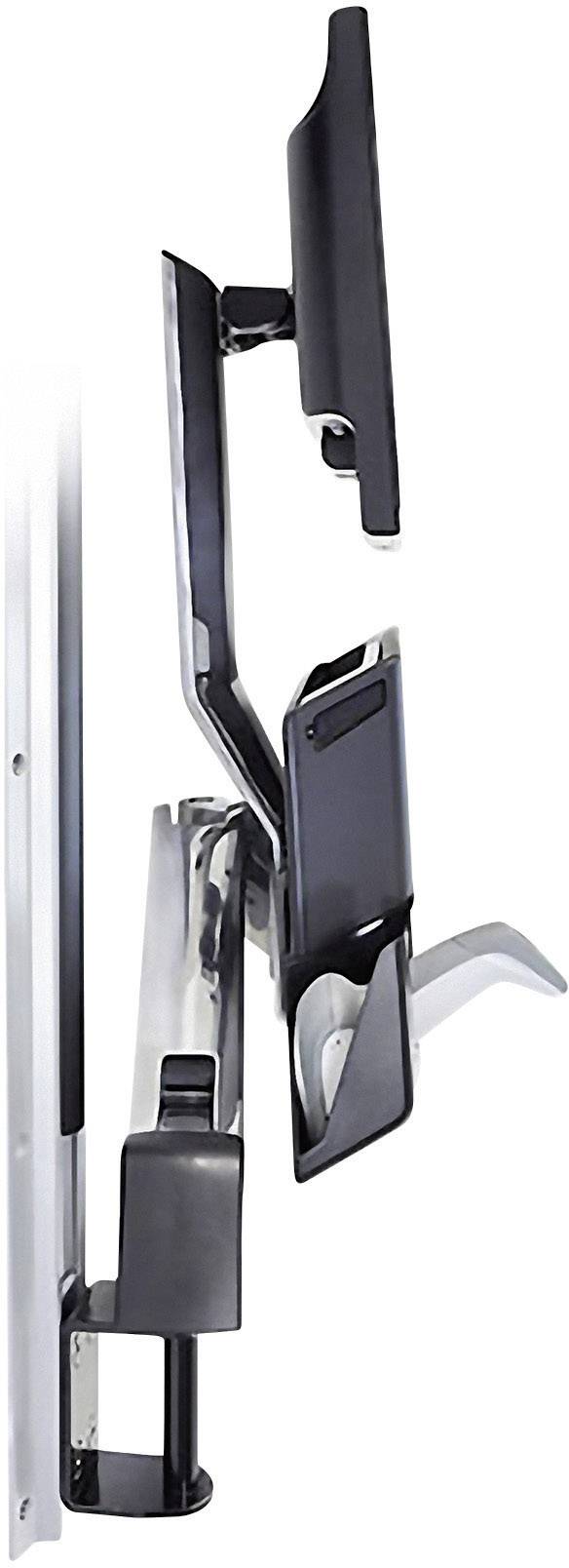 Ergotron StyleView® Sit-Stand Combo 1fach Monitor-Wandhalterung 25,4 cm (10") - 61 cm (24") Schwarz, Aluminium Höhenverstellbar, Tastaturablage, Nei