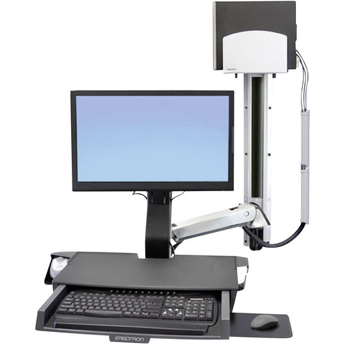 Ergotron StyleView® Sit-Stand Combo 1fach Monitor-Wandhalterung 25,4 cm (10") - 61,0 cm (24") Höhenverstellbar, Tastaturablage, Neigbar, Schwenkbar