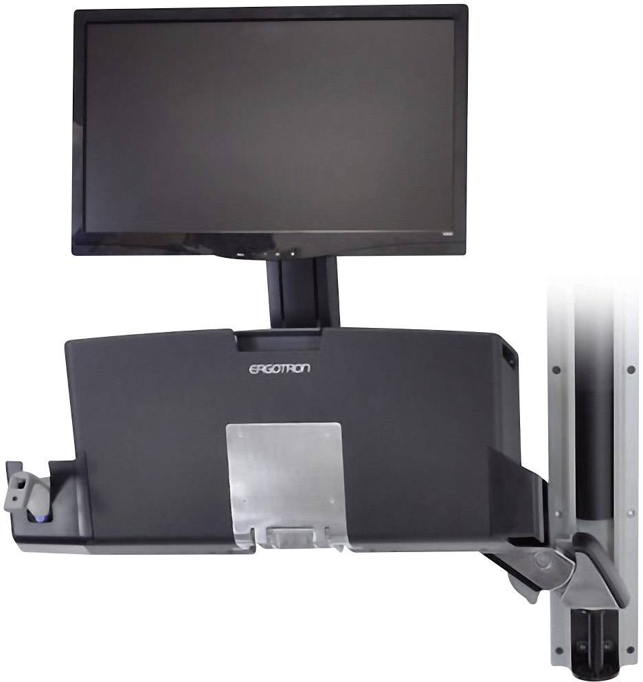 Ergotron StyleView Sit-Stand Combo 1fach Monitor-Wandhalterung 25,4 cm (10") - 61,0 cm (24") Aluminium (poliert) Höhenverstellbar, Tastaturablage