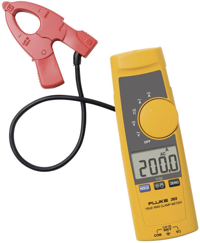 Fluke 365 Stromzange, Hand-Multimeter digital CAT III 600V Anzeige (Counts): 2000