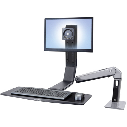 Ergotron WorkFit-A Single LD 1fach Monitor-Tischhalterung 25,4 cm (10") - 61,0 cm (24") Höhenverstellbar, Tastaturablage, Neigbar, Schwenkbar