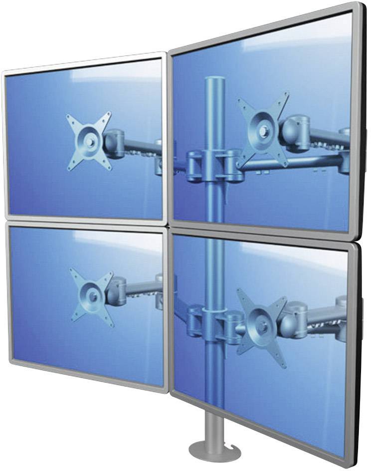 Dataflex Viewmate 2+2 Tischhalterung (52.622) silber