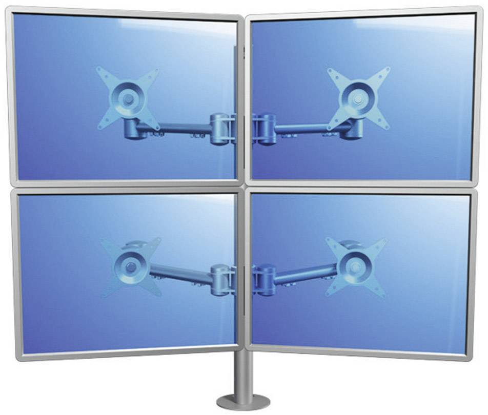 Dataflex Viewmate 2+2 Tischhalterung (52.622) silber