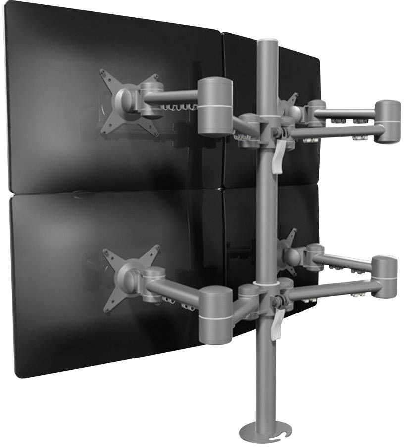 Dataflex Viewmate 2+2 Tischhalterung (52.622) silber