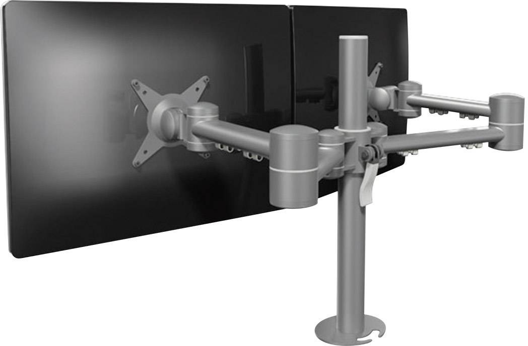 Dataflex ViewMate Style Monitorarm 632 2fach Monitor-Tischhalterung 25,4 cm (10") - 61 cm (24") Silber Höhenverstellbar, Neigbar, Schwenkbar