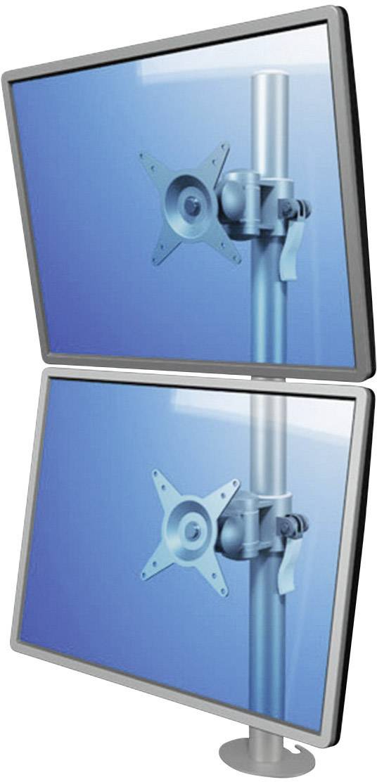 Dataflex Monitor-Tischhalterung ViewMate Style Monitorarm 672 2 Display(s) 25,4 cm (10") - 55,9 cm (22") Silber Höhenverstellbar, Neigbar