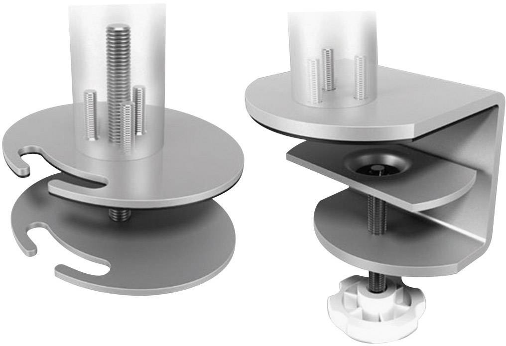 Dataflex ViewMate Style Monitorarm 672 2fach Monitor-Tischhalterung 25,4 cm (10") - 55,9 cm (22") Silber Höhenverstellbar, Neigbar, Schwenkbar