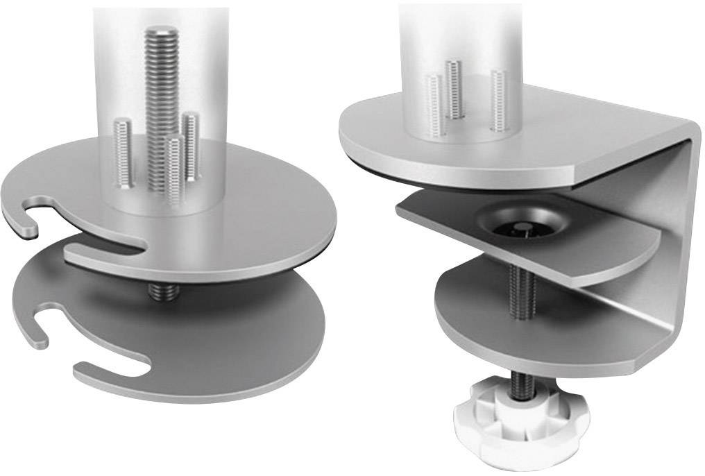 Dataflex ViewMate Style Monitorarm 682 2fach Monitor-Tischhalterung 25,4 cm (10") - 61 cm (24") Silber Höhenverstellbar, Neigbar, Schwenkbar