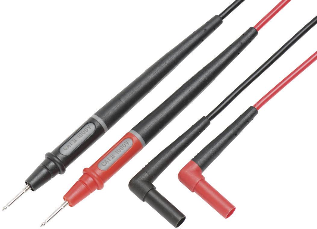Fluke TL175 Sicherheits-Messleitungs-Set Lamellenstecker 4 mm Prüfspitze 1.50 m Schwarz, Rot 1 St.