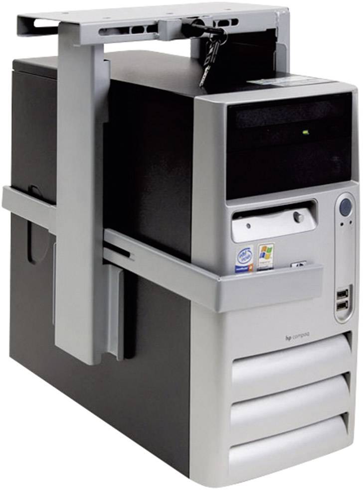 Dataflex PC Halterung Untertisch Top Grip 302 32.302 Silber Belastbar bis=20 kg