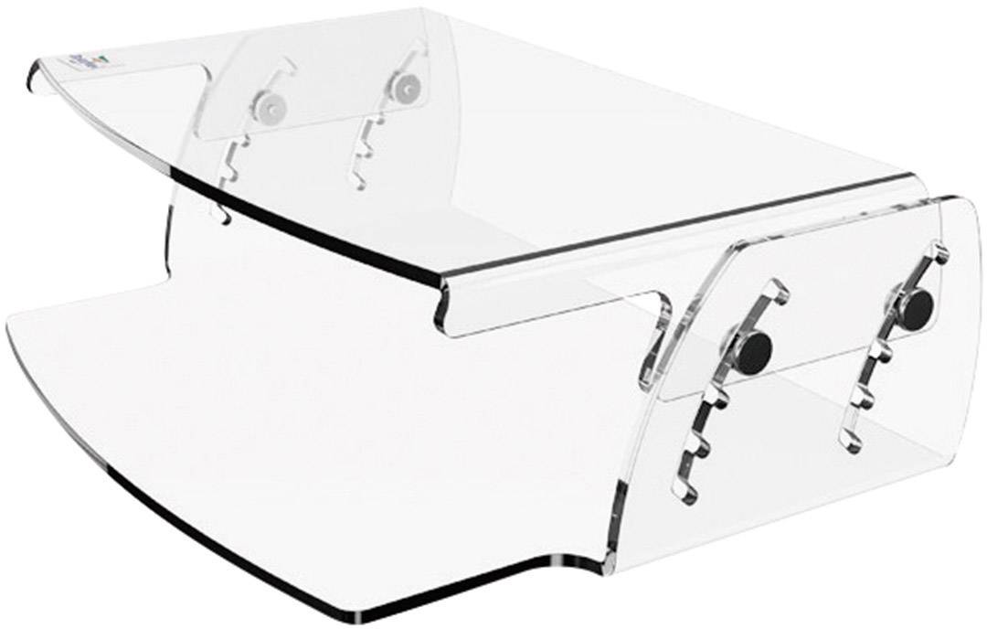 Dataflex LCD Monitorständer HV 550 Monitor-Erhöhung Höhen-Bereich: 7 bis 13 cm Transparent