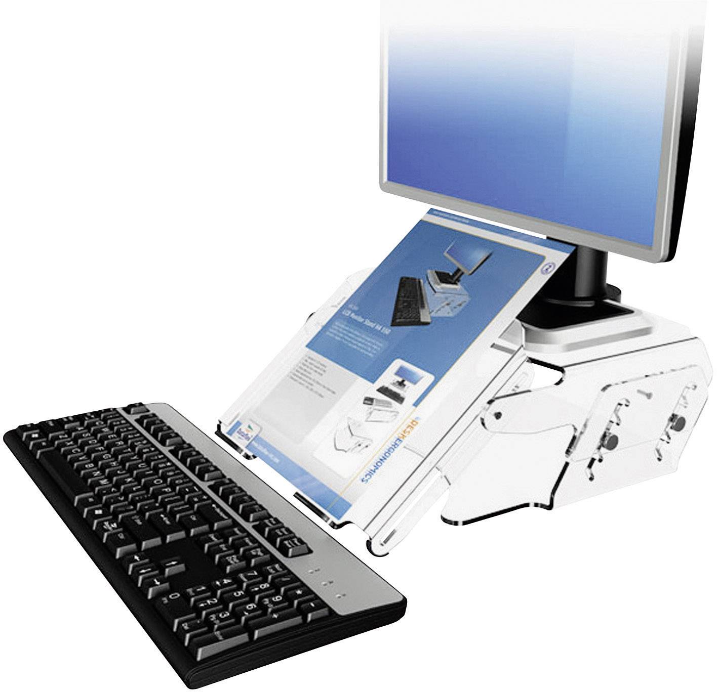 Dataflex LCD Monitorständer HV 570 Monitor-Erhöhung Höhen-Bereich: 10 bis 16 cm Transparent