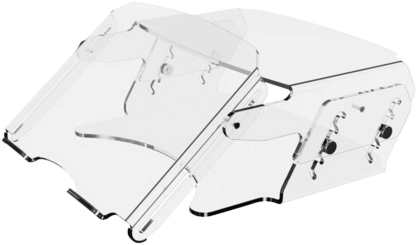 Dataflex LCD Monitorständer HV 570 Monitor-Erhöhung Höhen-Bereich: 10 bis 16 cm Transparent