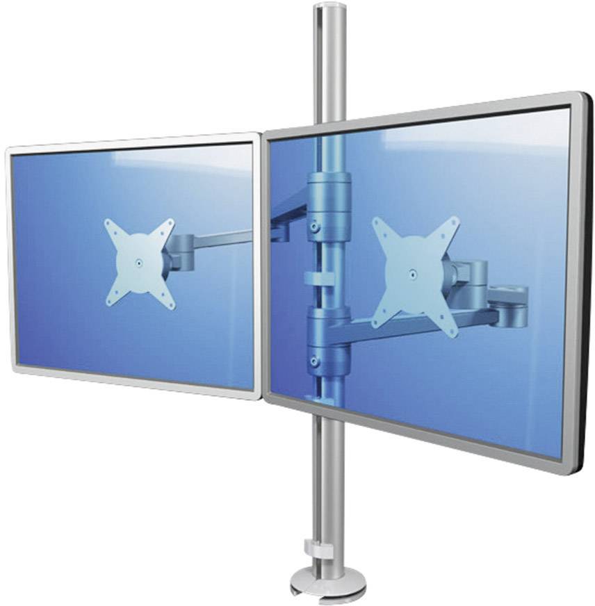 Dataflex Monitor-Tischhalterung ViewLite Monitorarm 142 2 Display(s) 25,4 cm (10") - 61 cm (24") Silber Höhenverstellbar, Neigbar, Schwenkbar