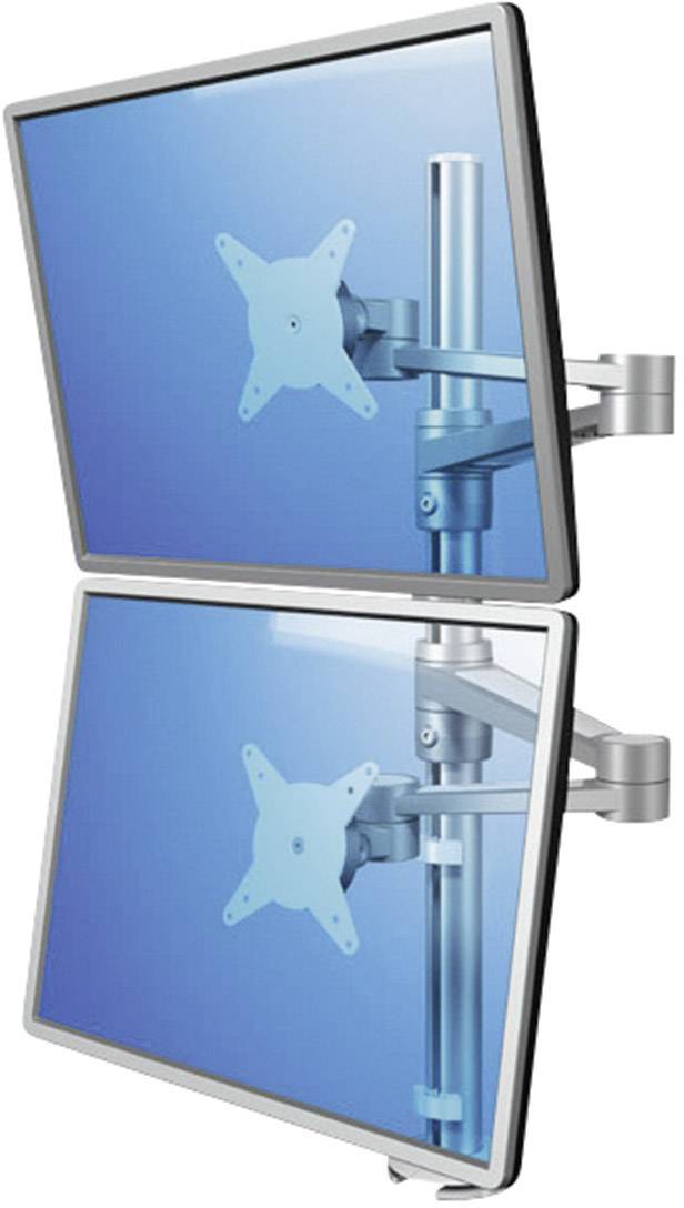 Dataflex Monitor-Tischhalterung ViewLite Monitorarm 142 2 Display(s) 25,4 cm (10") - 61 cm (24") Silber Höhenverstellbar, Neigbar, Schwenkbar