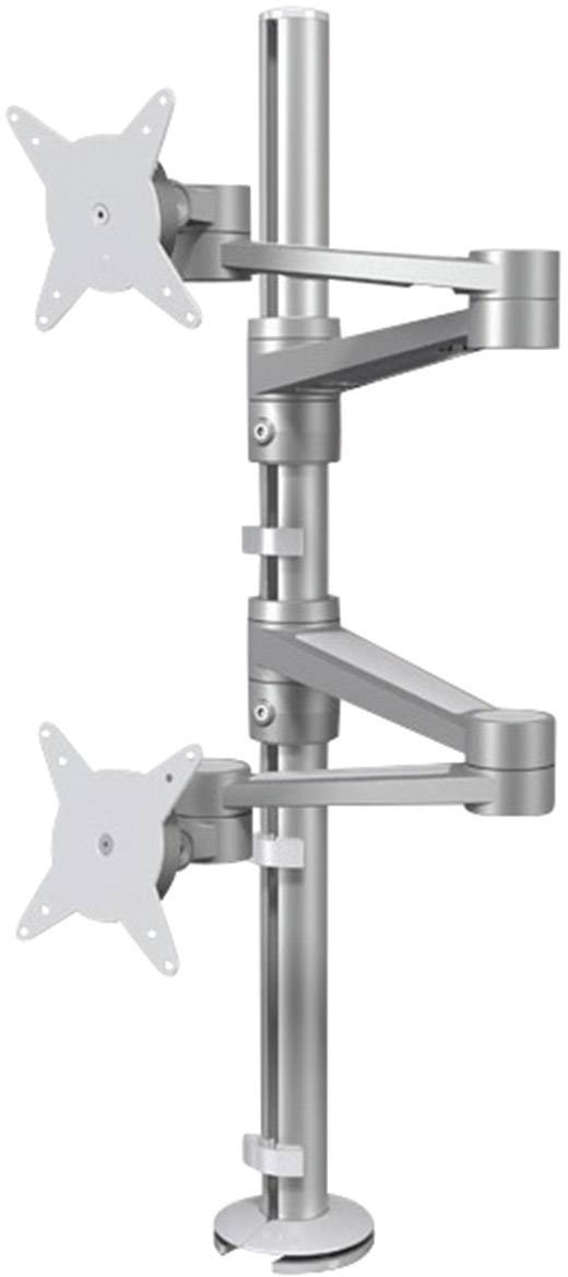 Dataflex Monitor-Tischhalterung ViewLite Monitorarm 142 2 Display(s) 25,4 cm (10") - 61 cm (24") Silber Höhenverstellbar, Neigbar, Schwenkbar