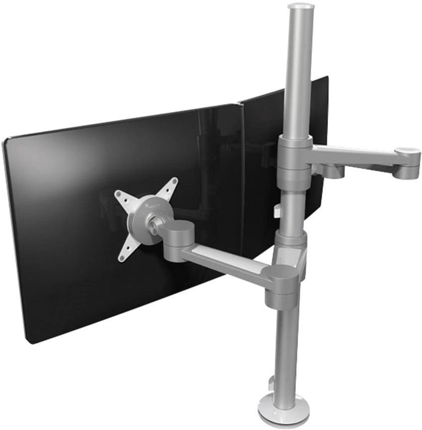 Dataflex Monitor-Tischhalterung ViewLite Monitorarm 142 2 Display(s) 25,4 cm (10") - 61 cm (24") Silber Höhenverstellbar, Neigbar, Schwenkbar