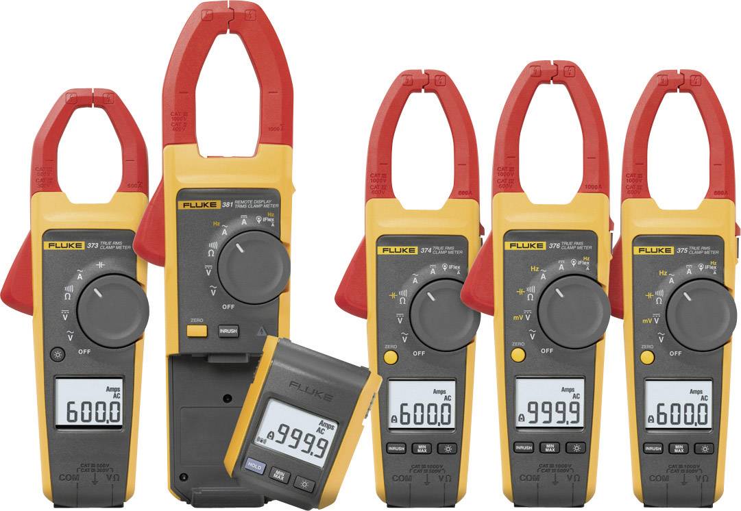 Fluke 373 Stromzange, Hand-Multimeter digital CAT III 600 V, CAT IV 300V Anzeige (Counts): 6000