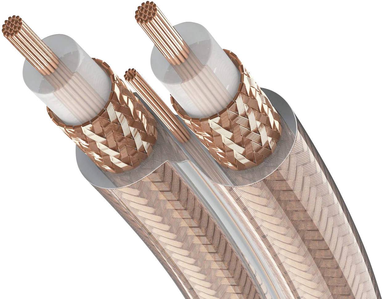 Inakustik 00304107 Cinch Audio Anschlusskabel [2x Cinch-Stecker - 2x Cinch-Stecker] 0.75 m Transpar