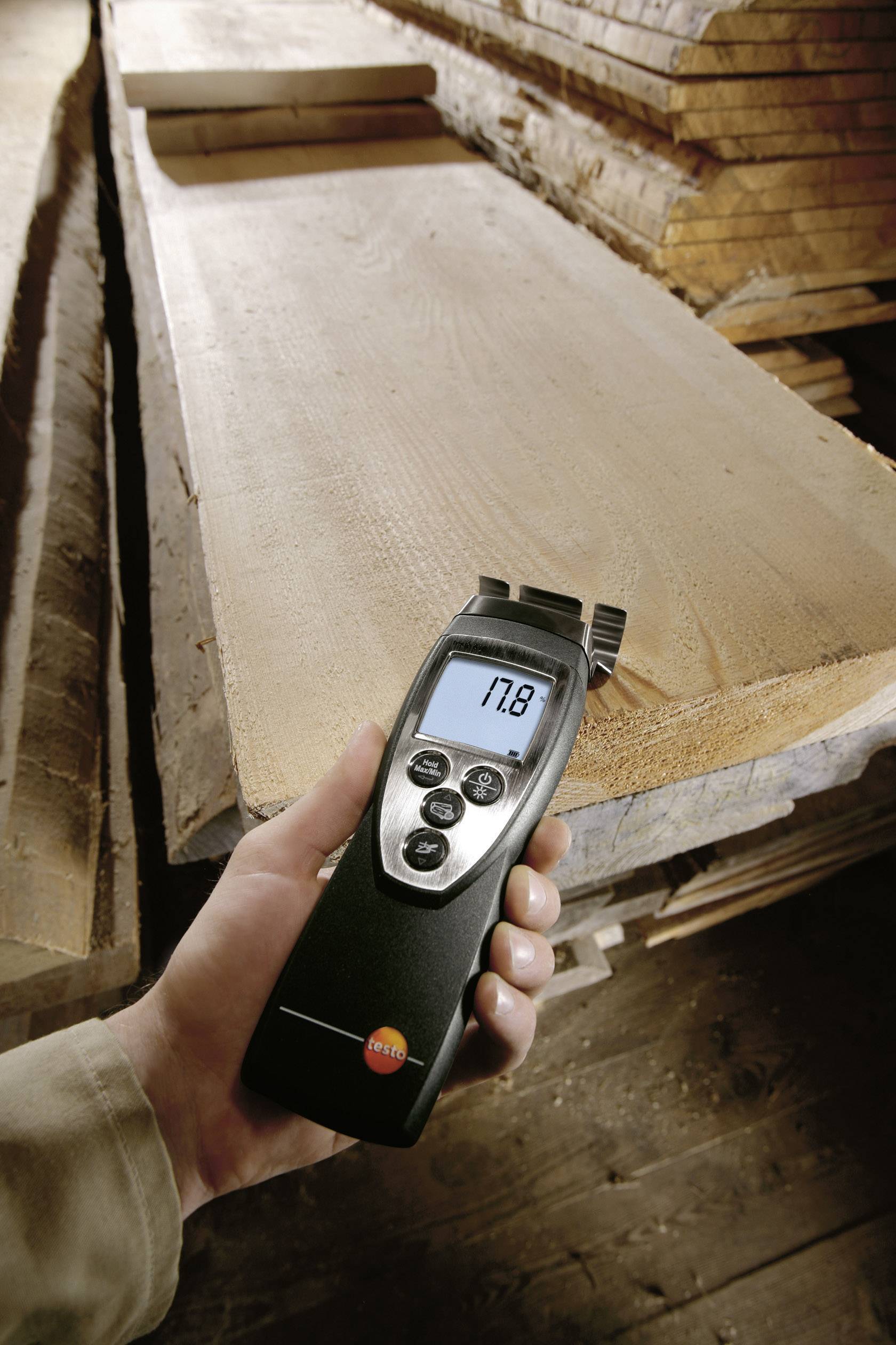 Testo 616 Materialfeuchtemessgerät Messbereich Baufeuchtigkeit (Bereich) 0 bis 20% vol Messbereich Holzfeuchtigkeit (Bereich)