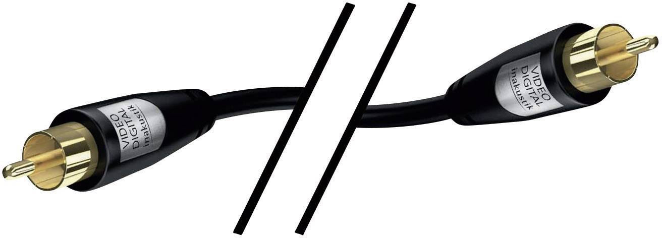 Inakustik Composite Cinch Video Anschlusskabel [1x Cinch-Stecker - 1x Cinch-Stecker] 1.50 m Schwarz