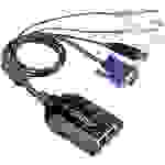 ATEN KVM Adapter [2x Klinkenstecker 2.5 mm, SPHD-15-Stecker, USB 1.1 Stecker A - 2x RJ45-Buchse] 0.09m Schwarz