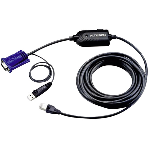 ATEN KVM Adapter [1x USB 1.1 Stecker A, VGA-Stecker - 1x RJ45-Buchse] 4.50m Schwarz