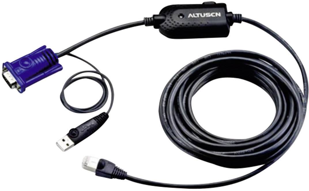 ATEN KVM Adapter [1x USB 1.1 Stecker A, VGA-Stecker - 1x RJ45-Buchse] 4.50m Schwarz