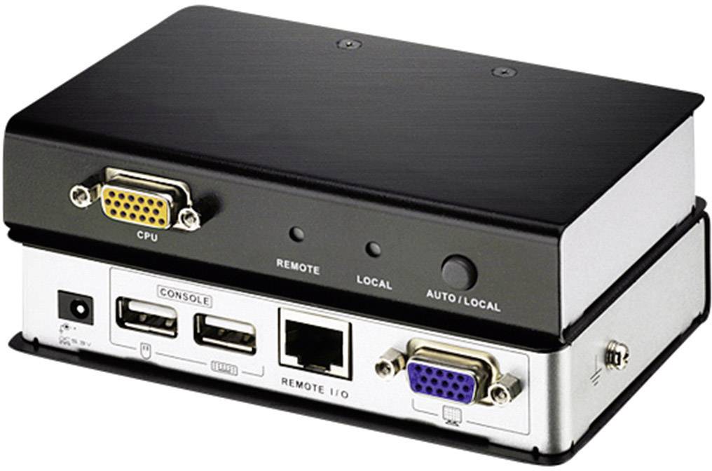 ATEN KVM Adapter [1x VGA-Buchse - 1x VGA-Buchse, RJ45-Buchse, USB 2.0 Buchse A, USB 2.0 Buchse A] Schwarz