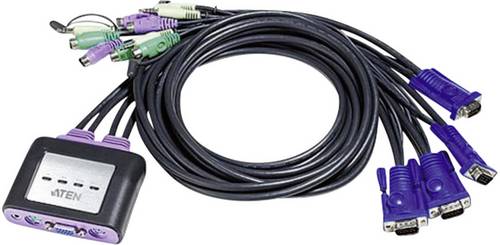 ATEN CS64AZ-AA 4 Port KVM-Umschalter VGA PS/2 2048 x 1536 Pixel