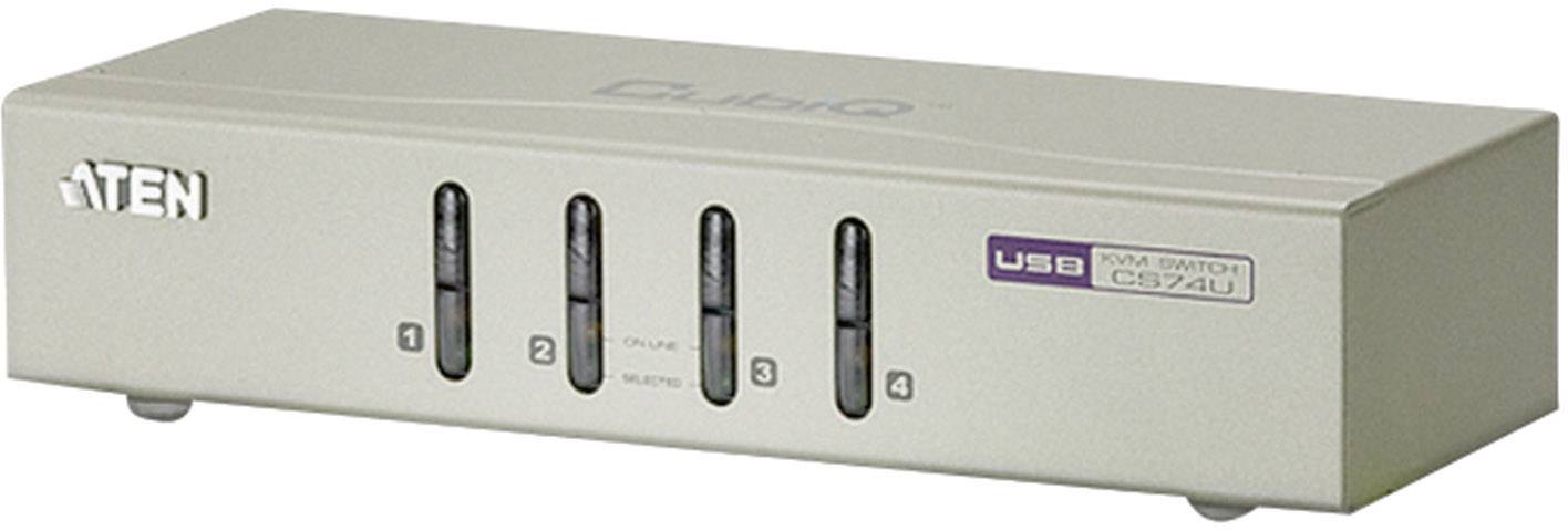 ATEN CS74U-AT 4 Port KVM-Umschalter VGA USB 2048 x 1152 Pixel