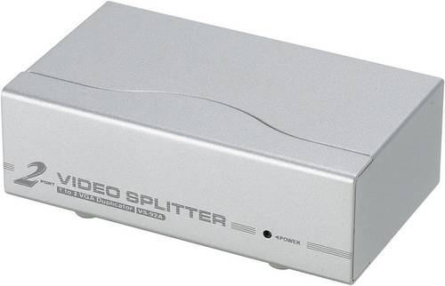 ATEN VS92A-AT-G 2 Port VGA-Splitter 1920 x 1440 Pixel Silber