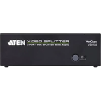 ATEN VS0102-AT-G 2 Port VGA-Splitter 1920 x 1440 Pixel Schwarz ATEN VS0102-AT-G 2 Port VGA-Splitter 1920 x 1440 Pixel Schwarz