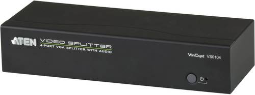 ATEN VS0104-AT-G 4 Port VGA-Splitter 1920 x 1440 Pixel Schwarz