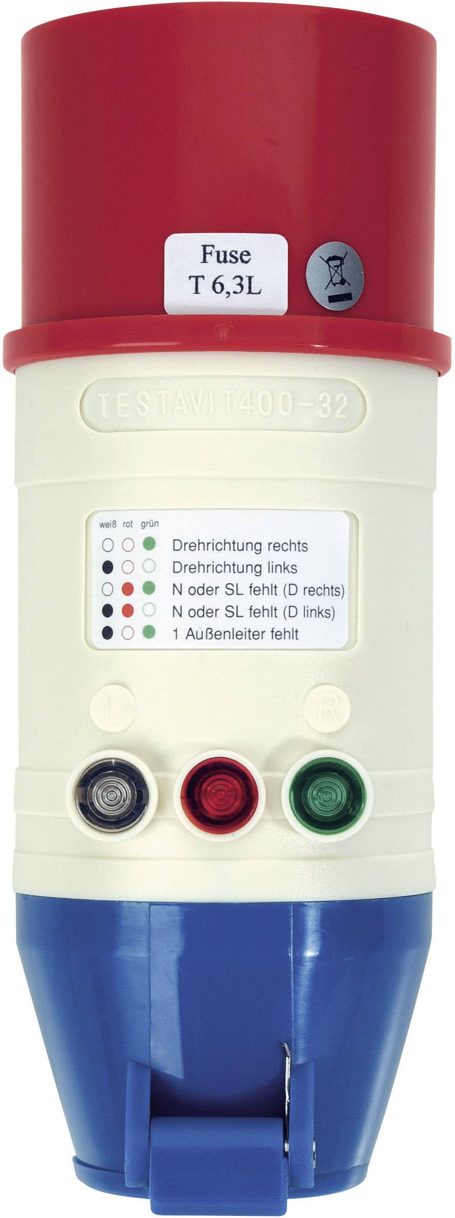 Testboy TV 416 Mains outlet tester LED Manufacturer's standards (no certificate)