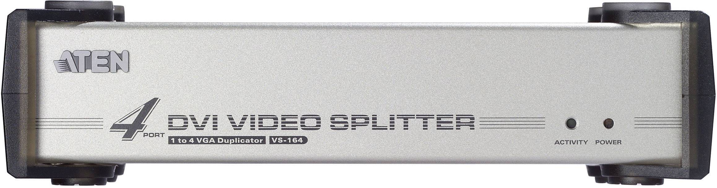 ATEN VS164-AT-G 4 Port DVI-Splitter 1920 x 1200 Pixel Silber
