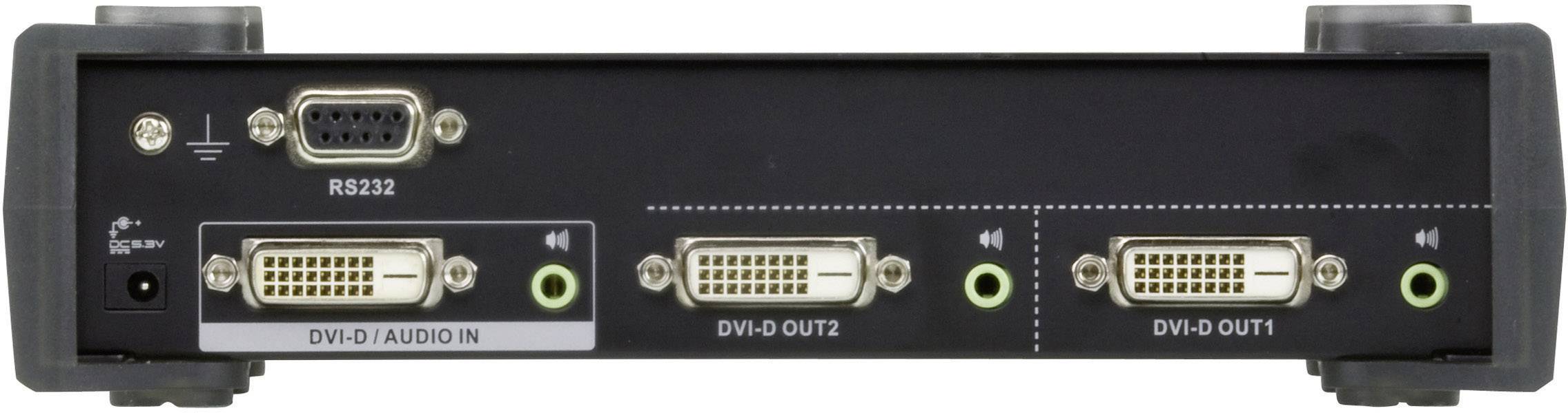 ATEN VS172-AT-G 2 Port DVI-Splitter 2560 x 1600 Pixel Schwarz