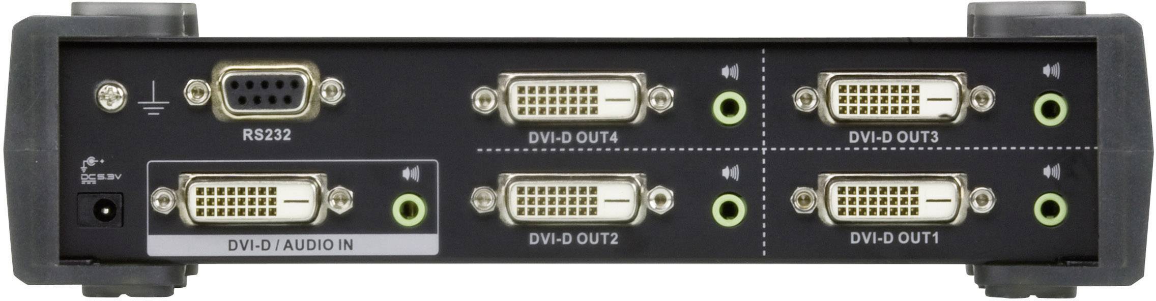 ATEN VS174 DVI Dual Link Video-/Audiosplitter, 4fach