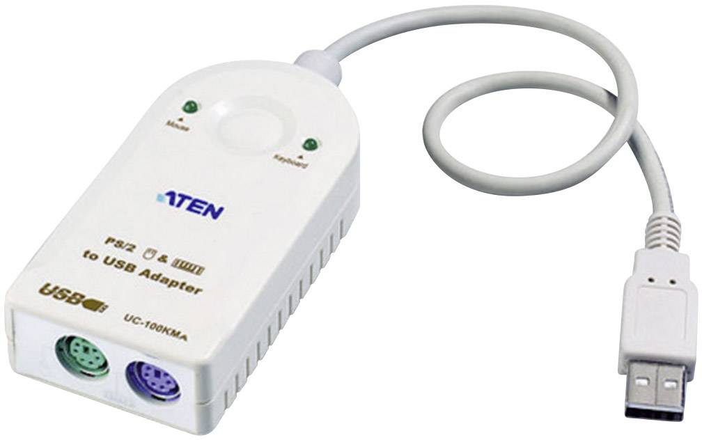 ATEN PS/2 / USB Tastatur/Maus Anschlusskabel [2x PS/2-Buchse - 1x USB 2.0 Stecker A] 30.00 cm Weiß